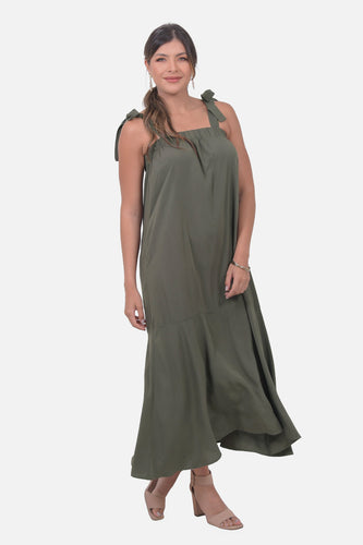 Vestido Cleopatra Verde Militar