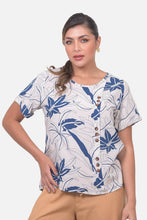 Cargar imagen en el visor de la galería, Blusa Lizeth Azul Navy
