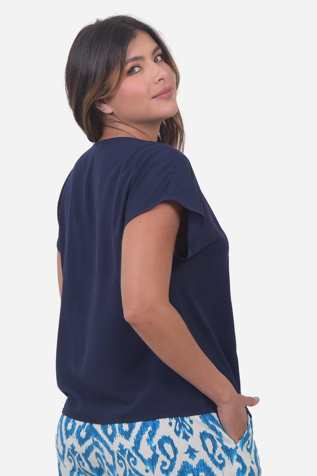 Blusa Caterina Azul Navy