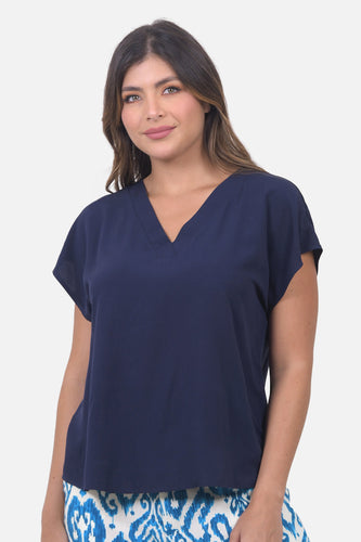 Blusa Caterina Azul Navy