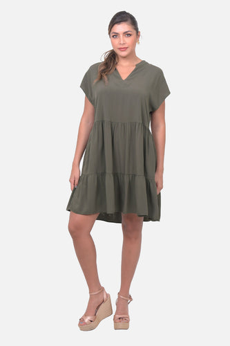 Vestido Cannes Verde Militar