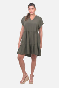 Vestido Cannes Verde Militar