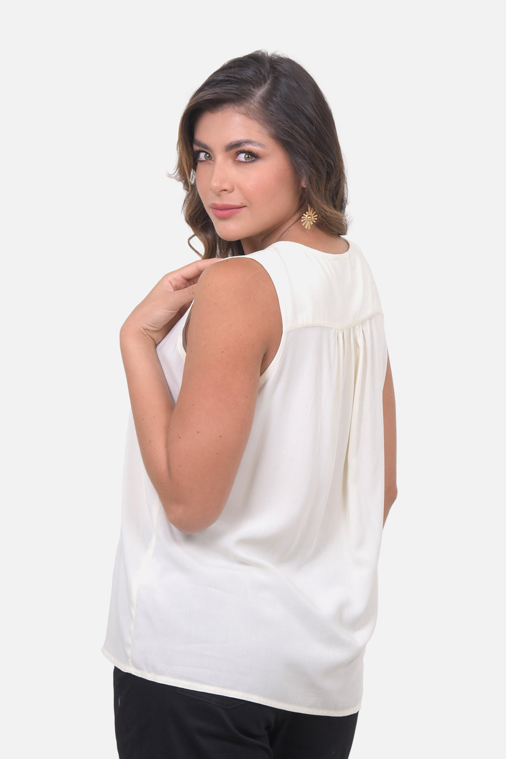 Blusa Carolina Crudo Oscuro
