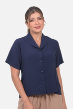 Cargar imagen en el visor de la galería, Blusa Cataleya Azul Navy
