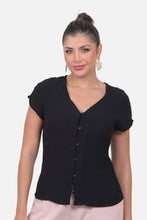 Cargar imagen en el visor de la galería, Blusa Iberia Negra
