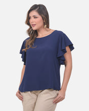 Cargar imagen en el visor de la galería, Blusa Aitana Azul Navy
