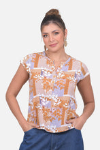 Cargar imagen en el visor de la galería, Blusa Graciela Kaki Oscuro
