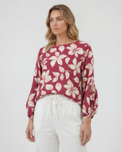 Cargar imagen en el visor de la galería, Blusa Kathe Vinotinto
