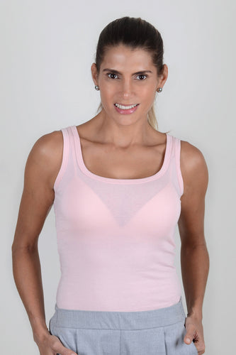 Basica Mujer Naranja Rosado Claro