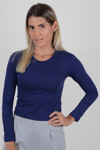 Basica Mujer Banana Azul Navy