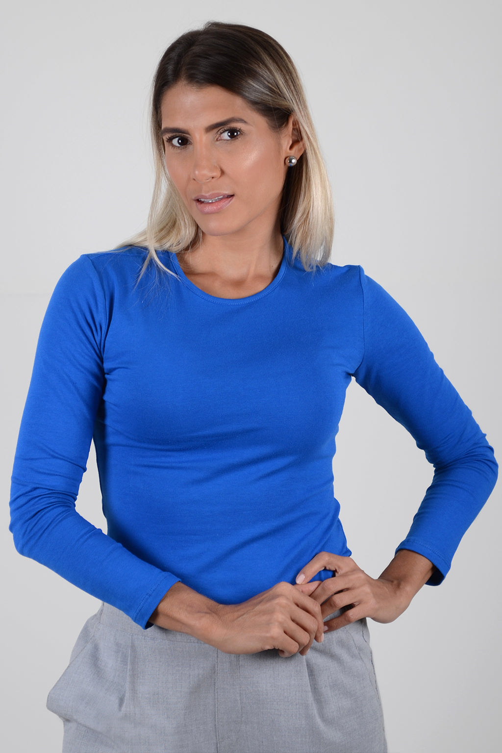 Basica Mujer Banana Azul Rey