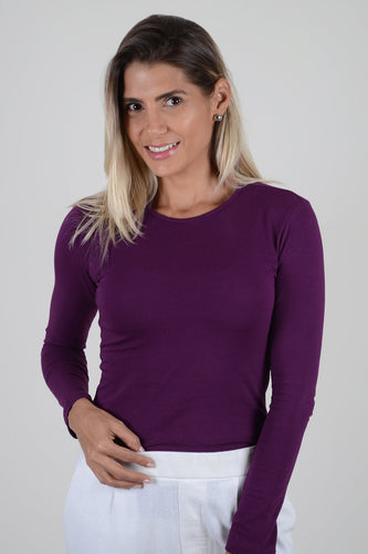 Basica Mujer Banana Ciruela