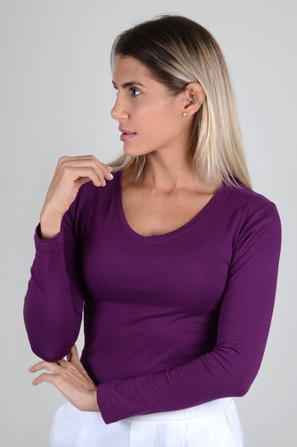 Basica Mujer Cereza Ciruela