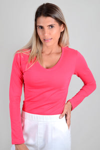 Basica Mujer Cereza Coral