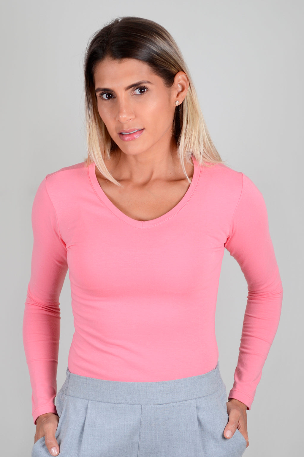 Basica Mujer Cereza Palo De Rosa