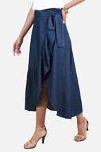 Cargar imagen en el visor de la galería, Falda Sara Azul Navy
