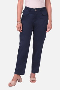 Pantalon Burdeos Azul Navy