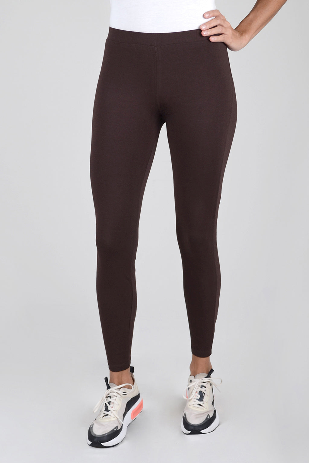 Licra Bota Tubo Larga Cafe