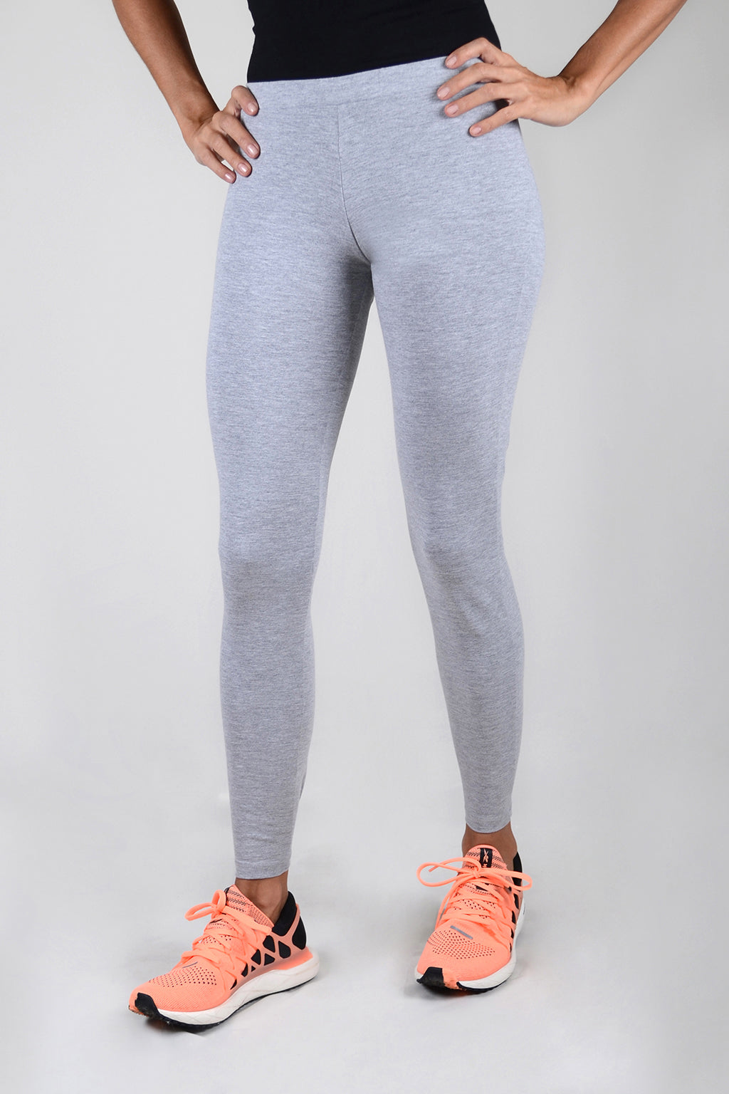 Licra Bota Tubo Larga Gris Jaspe