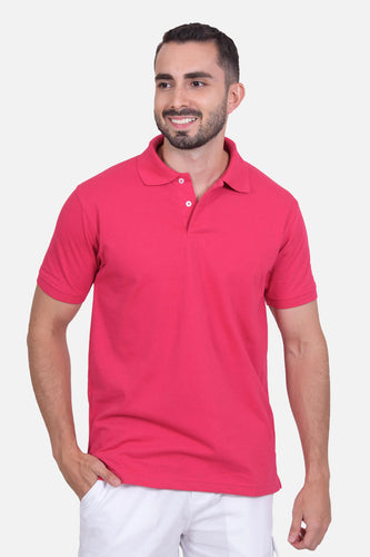 Polo Hombre Fucsia