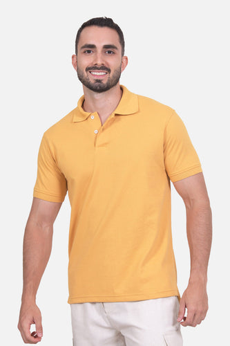 Polo Hombre Mostaza