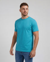 Cargar imagen en el visor de la galería, Camiseta Hombre Cuello Redondo Delgado Turqueza
