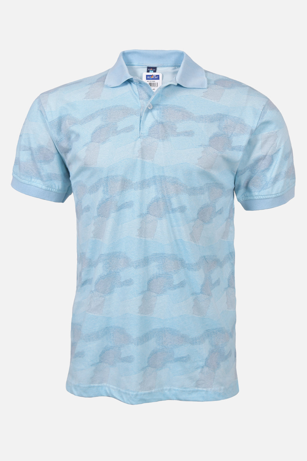 Polo Estampada Dariel Azul Claro