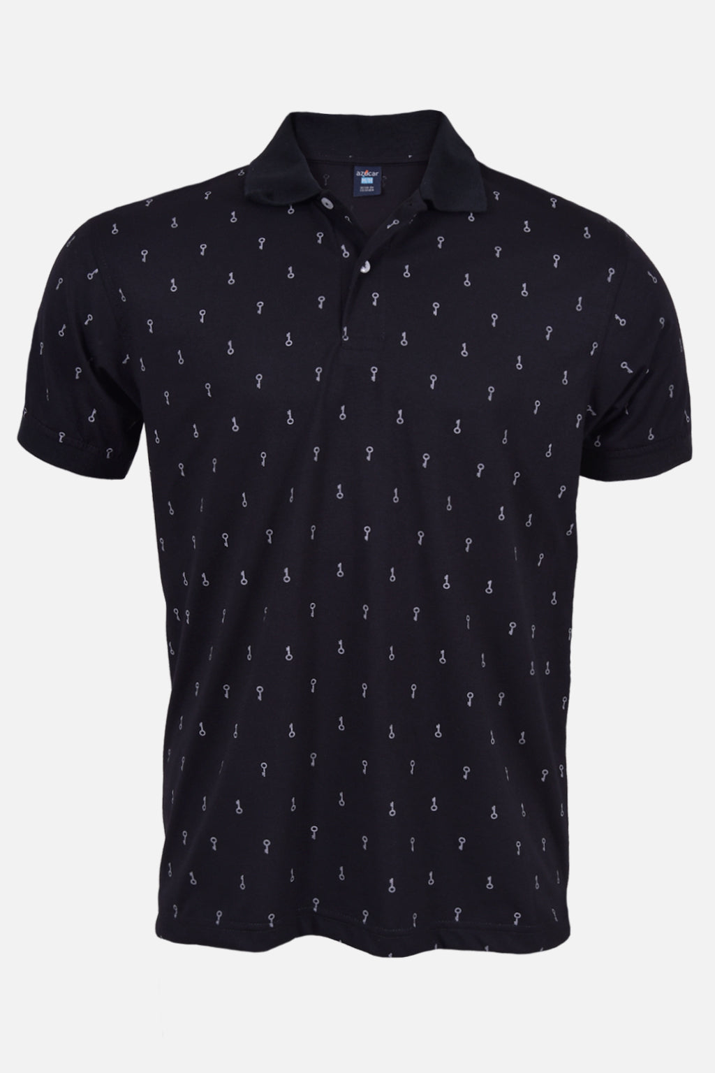 Polo Estampada Teo Negro