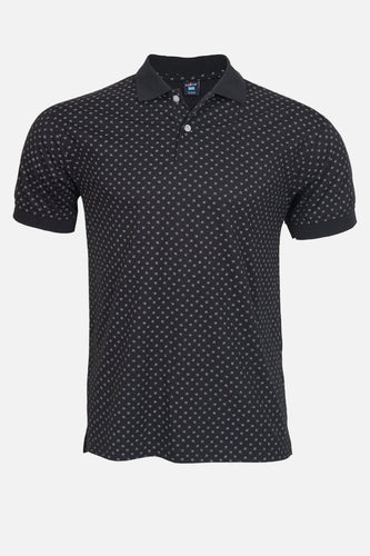 Polo Estampada David Negro