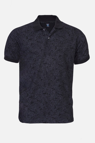 Polo Estampada Hercules Negro