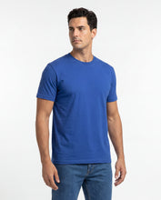 Cargar imagen en el visor de la galería, Camiseta Hombre Cuello Doble Azul Rey
