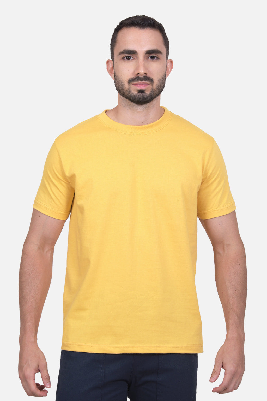 Camiseta Hombre Cuello Doble Maiz