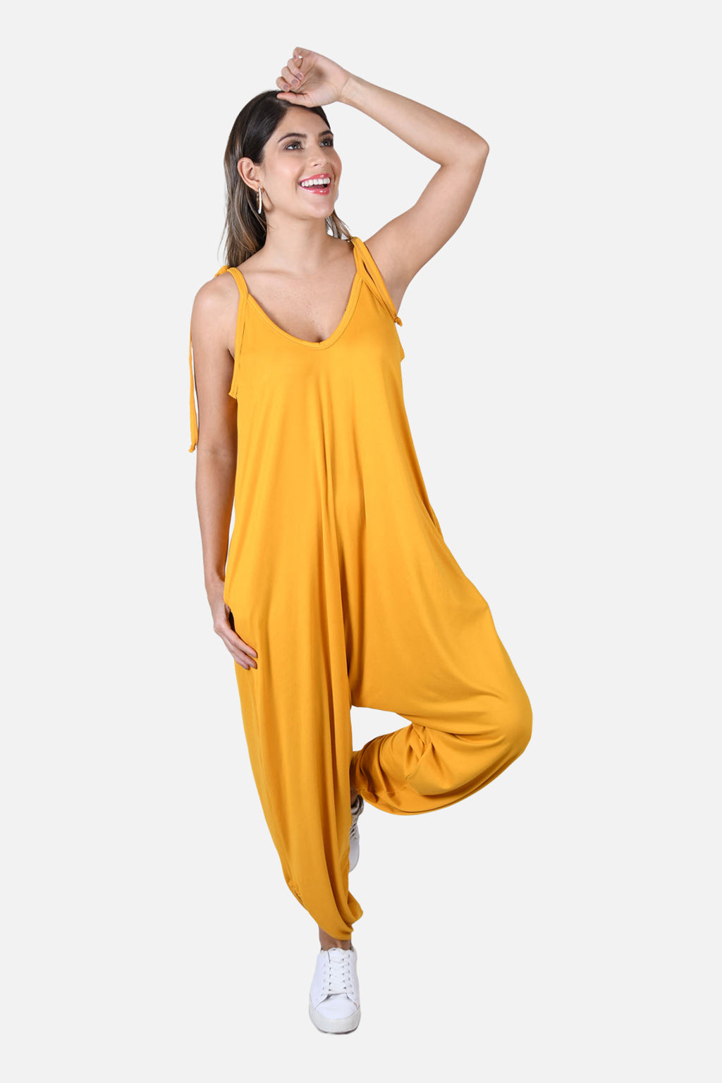 Vestido Heliconia Mostaza