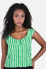 Cargar imagen en el visor de la galería, Blusa Eloisa Verde Cali
