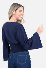 Cargar imagen en el visor de la galería, Blusa Garrido Azul Navy

