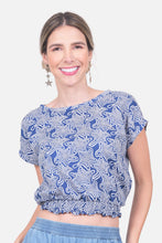 Cargar imagen en el visor de la galería, Blusa Carola Azul Navy

