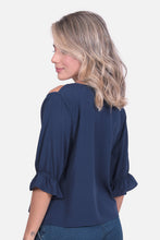Cargar imagen en el visor de la galería, Blusa Tulia Azul Navy
