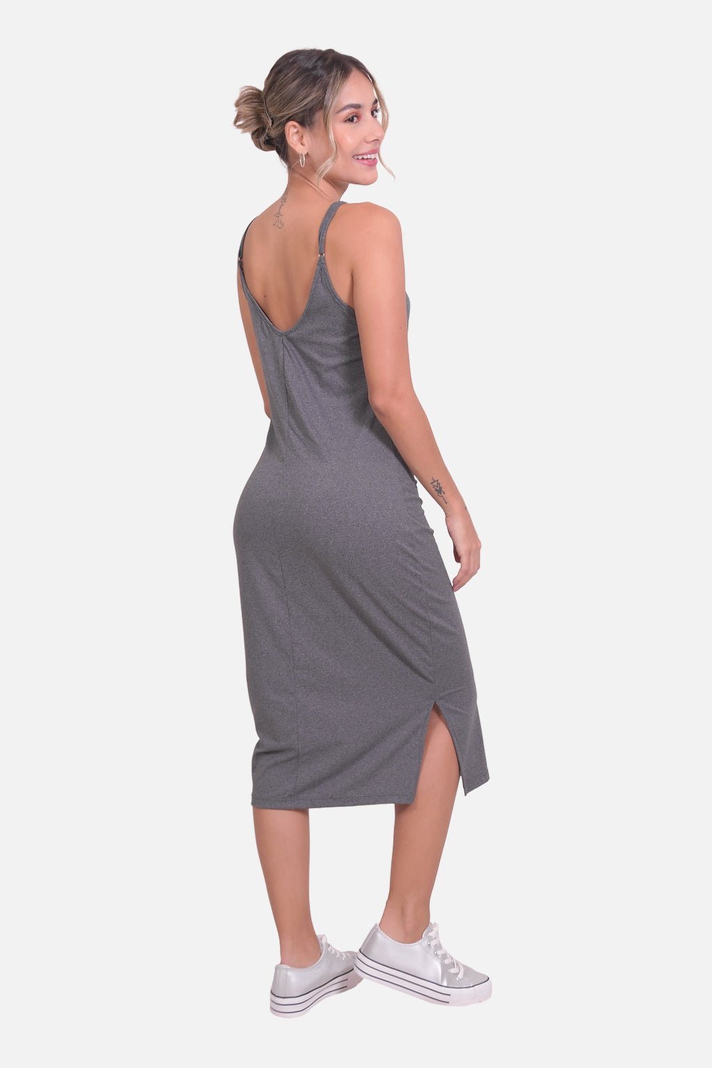 Vestido Malasia Negro Jaspe