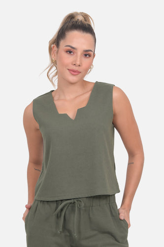 Blusa Lisboa Verde Militar
