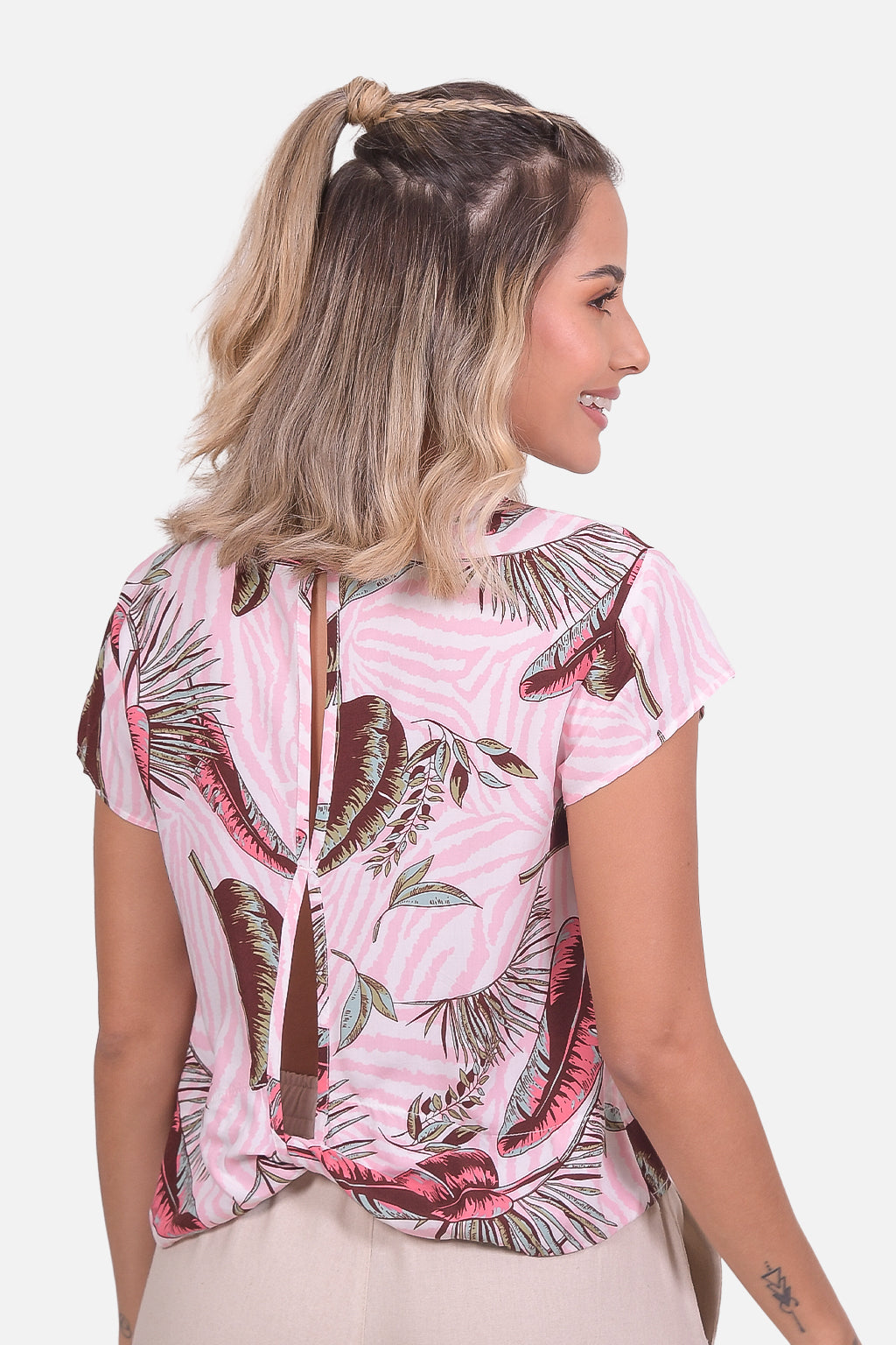 Blusa Macao Rosada