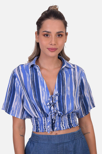 Blusa Nankin Azul