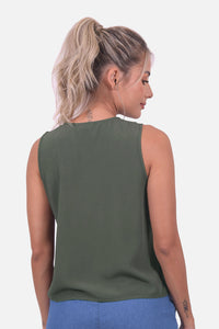 Blusa Monarca Verde Militar