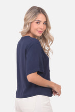 Cargar imagen en el visor de la galería, Blusa Sabrina Azul Navy

