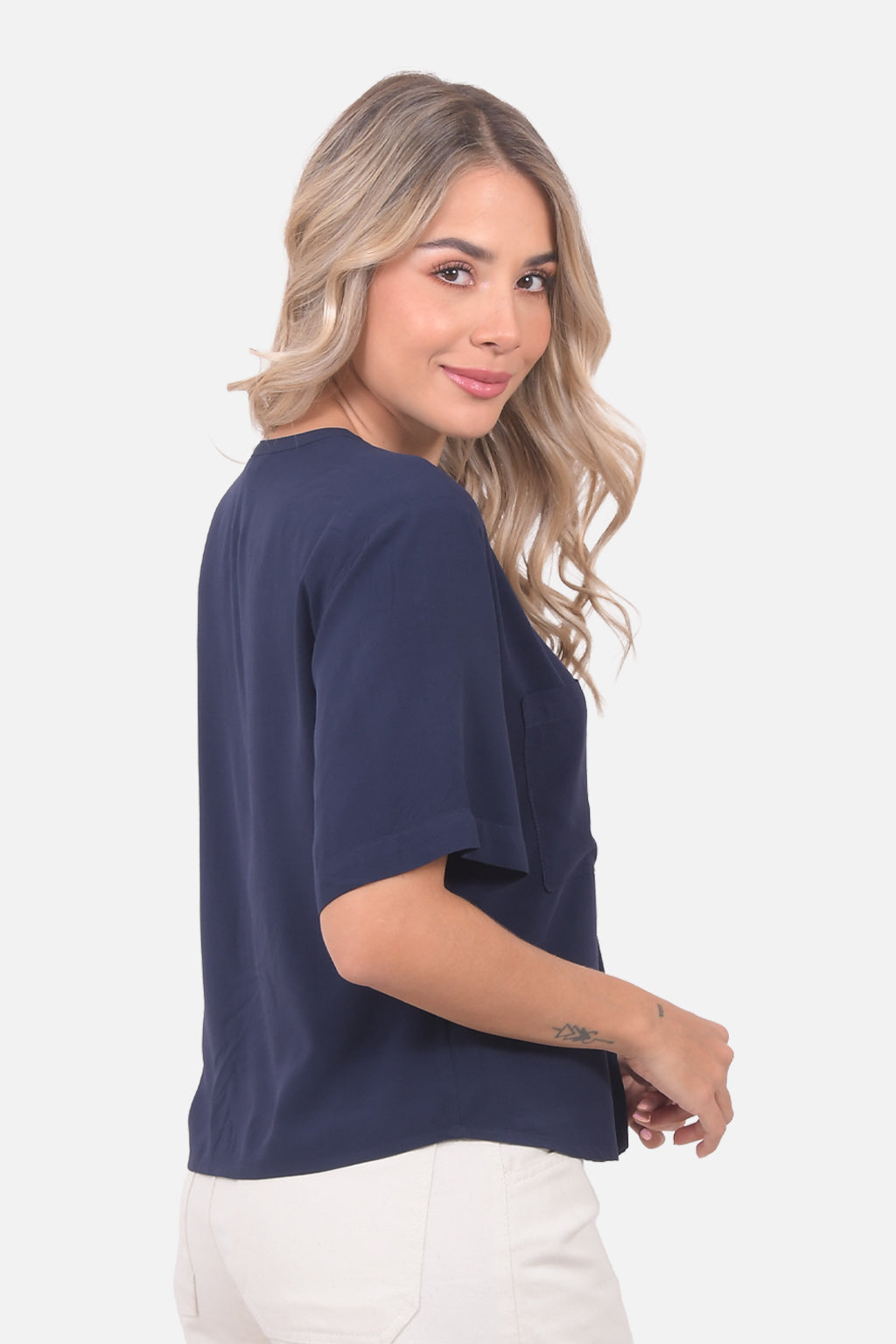Blusa Sabrina Azul Navy