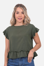 Cargar imagen en el visor de la galería, Blusa Karol Verde Militar
