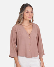 Cargar imagen en el visor de la galería, Blusa Nuria Camel

